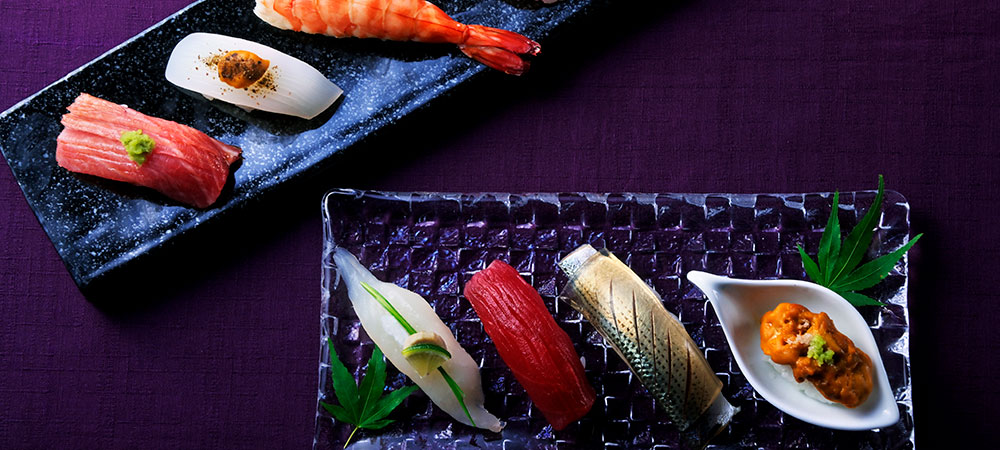 贅を凝らした寿司ディナーコース「松翠」